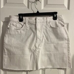 Banana Republic White Denim Skirt